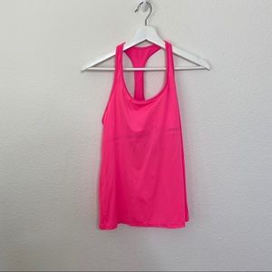 VSX Activewear Neon Pink Open Back Top Sz S